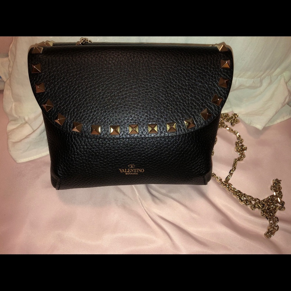 SOLD! AUTHValentinoRockstud double sided bag Black